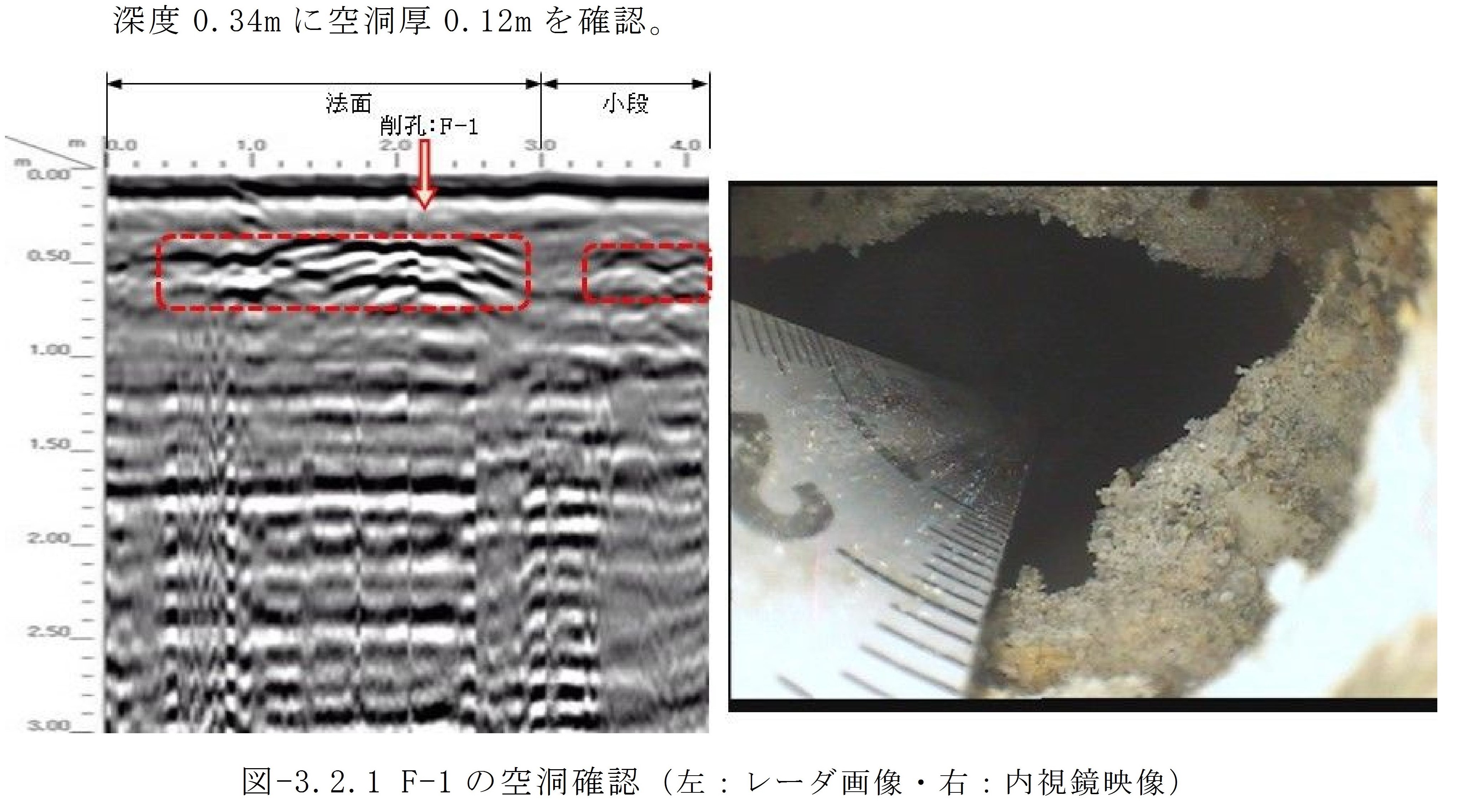 地中レーダ探査の測定例6