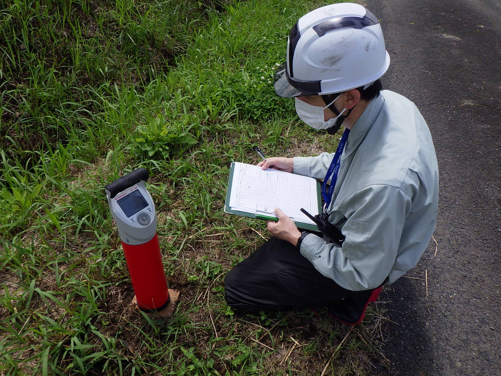 放射能探査の測定例1