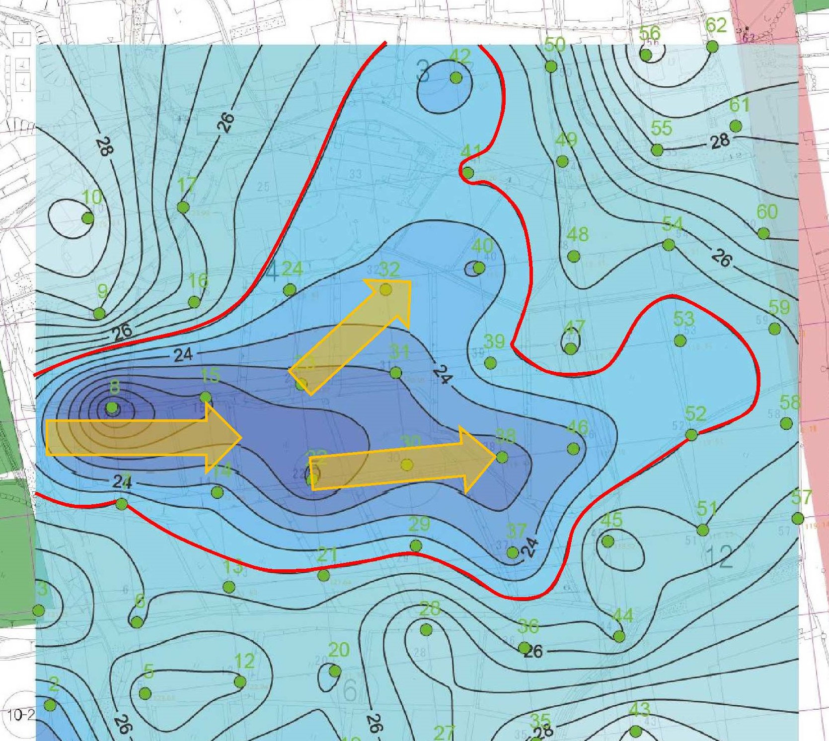 地温探査の測定例2
